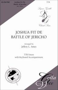 Joshua Fit de Battle of Jericho TTB choral sheet music cover Thumbnail